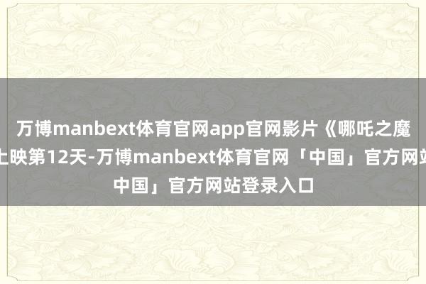 万博manbext体育官网app官网影片《哪吒之魔童闹海》上映第12天-万博manbext体育官网「中国」官方网站登录入口